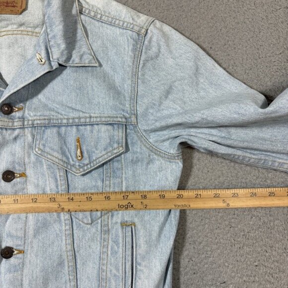 Vtg Levi's Men's Sz M Light Wash Denim Type III Trucker Jacket 70506-0211 90's - Picture 4 of 6